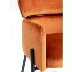 Armlehnstuhl Alexia Velvet Orange