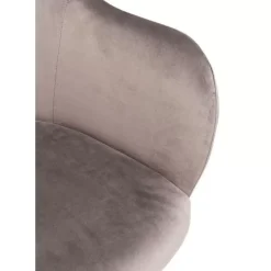 Armlehnstuhl Lady Velvet Grau
