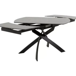 Ausziehtisch Twist Schwarz 120(30+30)X90Cm