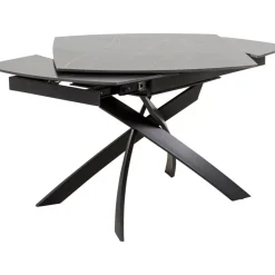 Ausziehtisch Twist Schwarz 120(30+30)X90Cm