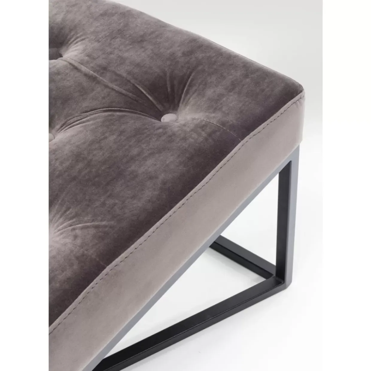 Bank Crossover Grau Schwarz 150X40Cm