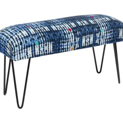Bank Desna Patchwork Blau 80Cm