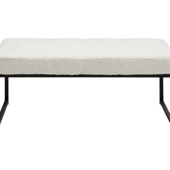 Bank Smart Boucle Creme Schwarz 90Cm