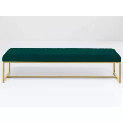 Bank Smart Dunkelgrun Messing 150X40Cm