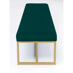 Bank Smart Dunkelgrun Messing 150X40Cm