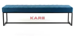 Bank Smart Petrol Schwarz 150X40Cm