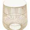 Beistelltisch Beam Weiss Marmor Messing O32Cm