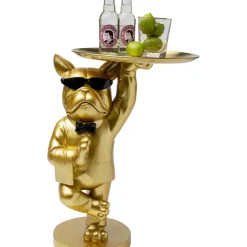 Beistelltisch Cool Bulldog Tray Gold 34X55Cm