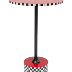 Beistelltisch Domero Checkers Rot O40Cm
