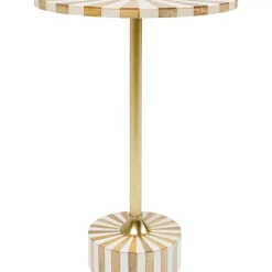 Beistelltisch Domero Cirque Gold Weis O40Cm
