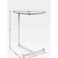 Beistelltisch Easy Living Klarglas O46Cm