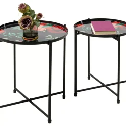 Beistelltisch Flowers Garden Round (2/Set)