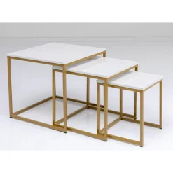 Beistelltisch Key West Gold (3/Set)
