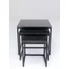 Beistelltisch Key West Schwarz (3/Set)