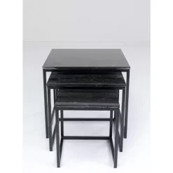 Beistelltisch Key West Schwarz (3/Set)