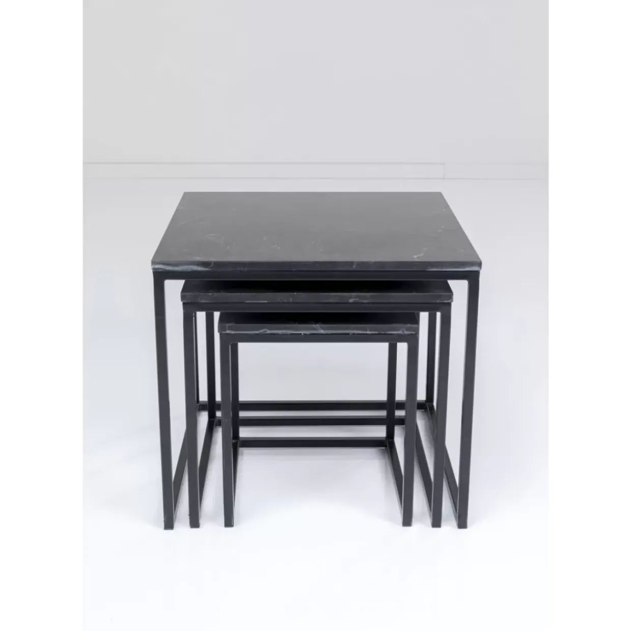 Beistelltisch Key West Schwarz (3/Set)