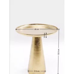 Beistelltisch Plateau Uno Messing O45Cm
