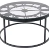 Beistelltisch Roman Schwarz O76Cm