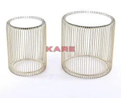 Beistelltisch Wire Messing (2/Set) O44Cm