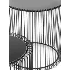 Beistelltisch Wire Schwarz (2/Set) O44Cm