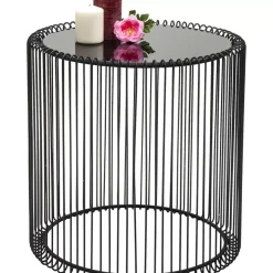 Beistelltisch Wire Schwarz (2/Set) O44Cm