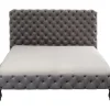 Bett Desire Hoch Silbergrau 180X200 Cm