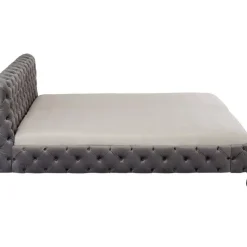 Bett Desire Velvet Silbergrau 180X200 Cm
