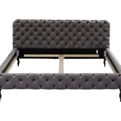Bett Desire Velvet Silbergrau 180X200 Cm