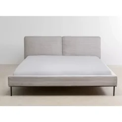 Bett East Side Cord Grau 180X200Cm