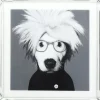 Bild Frame Mirror Artist Dog 60X60