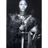 Bild Glas Lady Knight 100X150Cm