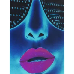 Bild Glas Tough Girl 120X120Cm