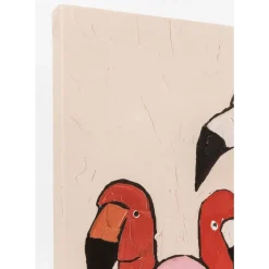 Bild Touched Flamingo Meeting 120X90Cm