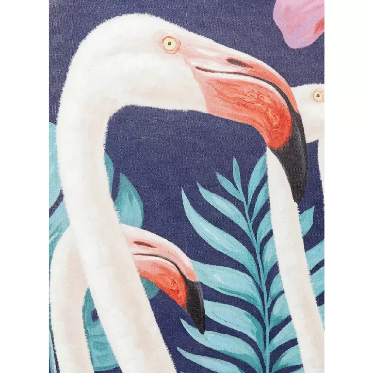 Bild Touched Flamingo Road Schwarz 122X92Cm