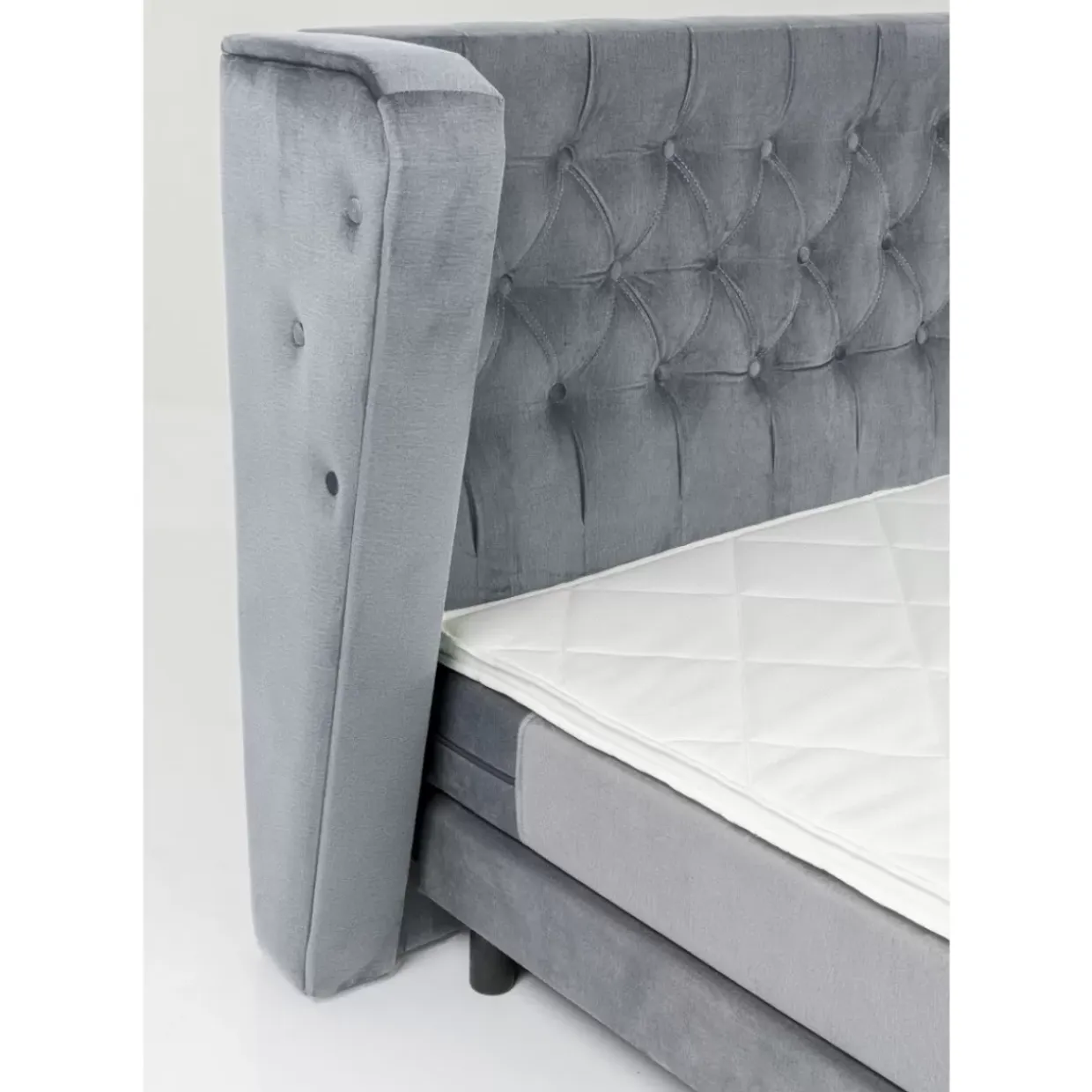 Boxspringbett Benito Moon Grau 160X200Cm