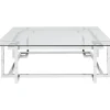 Couchtisch Clara Silber 120X120Cm