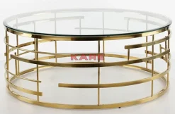 Couchtisch Jupiter Gold O100Cm