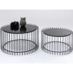 Couchtisch Line Onyx (2/Set)