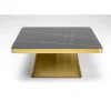 Couchtisch Miler Gold 80X80Cm