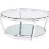 Couchtisch Monocolo Silber O90