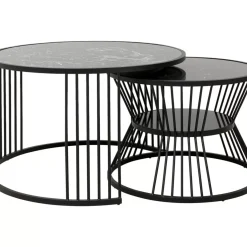 Couchtisch Roma Schwarz (2/Set)