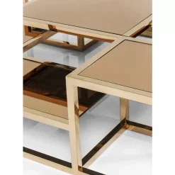 Couchtisch Steps Gold 120X120Cm