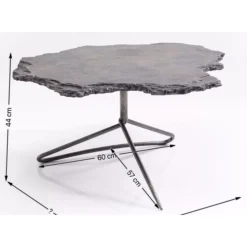 Couchtisch Vulcano 82X92Cm