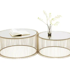 Couchtisch Wire Messing (2/Set)