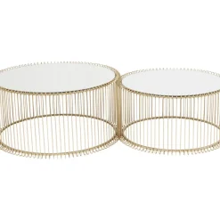 Couchtisch Wire Messing (2/Set)