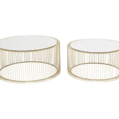 Couchtisch Wire Messing (2/Set)