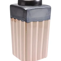 Deko Dose Mocca Stripes 30Cm