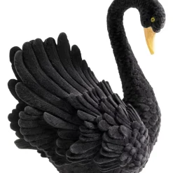 Deko Figur Black Swan 28Cm