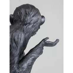 Deko Figur Circus Monkey Schwarz 108
