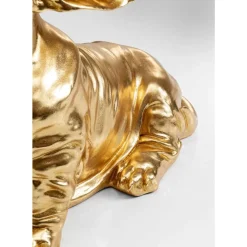 Deko Figur Coiffed Dog Gold 52Cm
